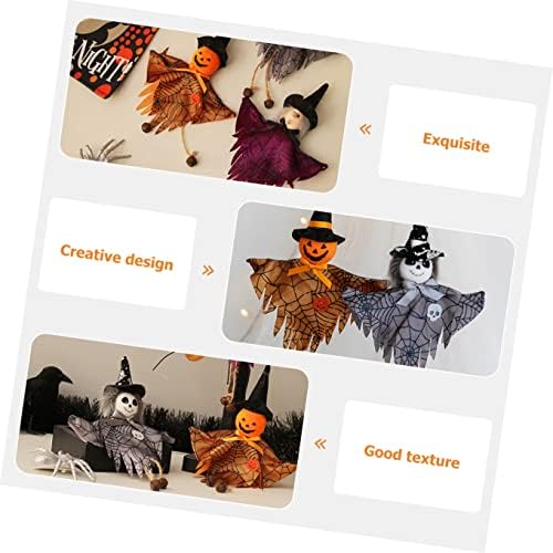 Galpada 6 PCs adereços Fly Ghosts Witch Decoration Garden Spook para pingente de pingente Doll Scarecrow Halloween