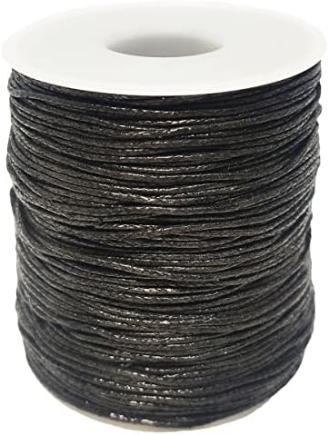 Corda de cera Lanyoshe para fabricação de pulseira, cordão de algodão encerado de algodão para colar de jóias Crafting