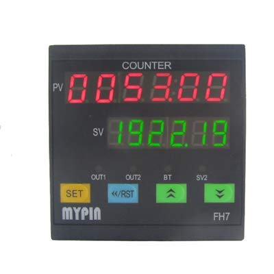 FH7-6CRNB Counter predefinido digital 90-260V AC-DC DUAL DISPLAY DIPAR