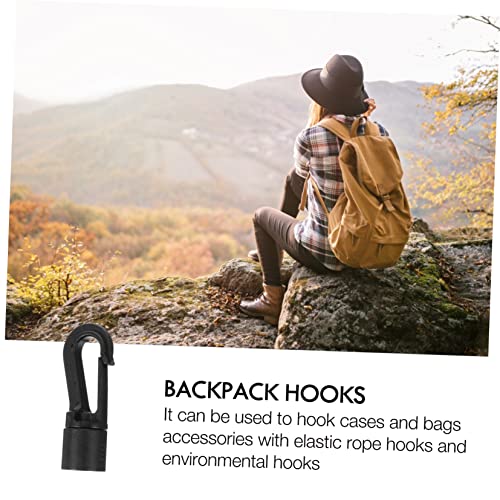 Valiclud 50pcs Backpack Elastic String gancho Acessórios de mala de gancho de gancho externo para pendurar acessórios de