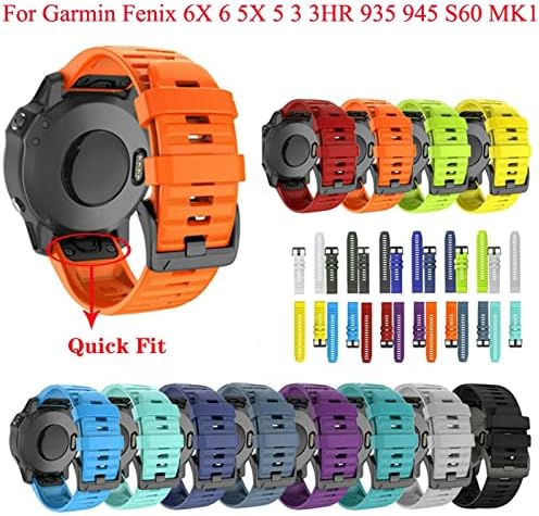 Irfkr 22 26mm Smart Watch Band tapas para Garmin Fenix ​​6 6x 6s 5x 5 5s 3 3hr Forerunner 935 945 Silicone Reduse