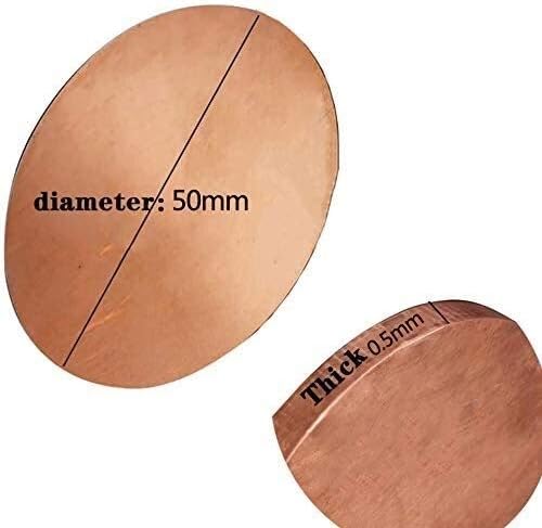 Jiuyue Copper Disc Sheet T2 Materiais de alta pureza Ferramentas de corte de rebitagem e todos os tipos de peças