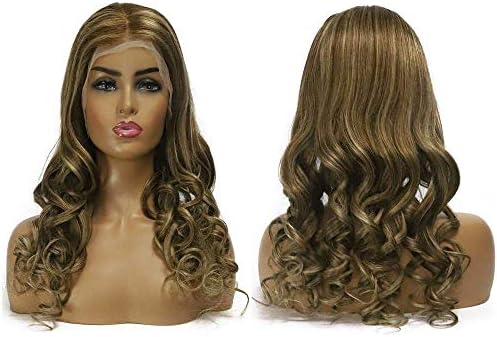 Wig Brond Blond Wak 13x4 Lace Frente Human Wigs Curly Wig por densidade arrancada 150% de peruca de glútero-22 polegadas