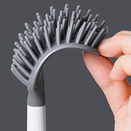 Escovas de tigela de vaso sanitária de plástico e conexão magnética compacta com prateleiras de armazenamento para armazenamento