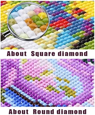 Tulipas de pintura de diamante grande por kits de números, DIY 5D Diamond Diamond Square Prain Frill Stitch Crystal Reth