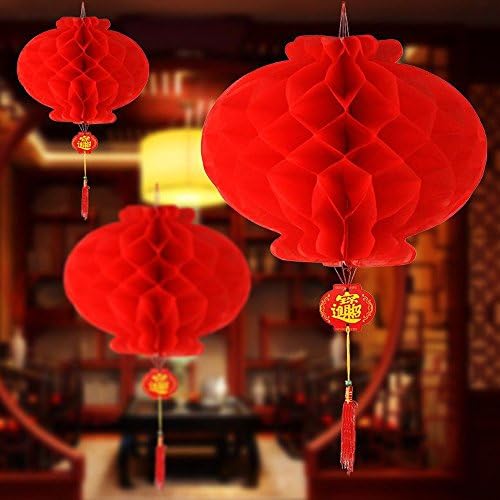 Lanterna de papel vermelho asiático Lanterna pendurada para festival de primavera chinesa, casamento, celebração, decoração