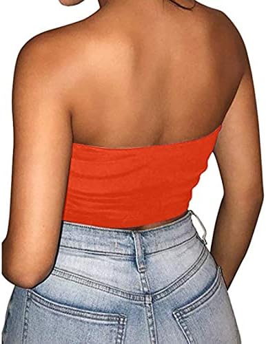 2023 Roupas sem alças Tubo Bandeau Lounge Sexy Top Camisole Tam camise