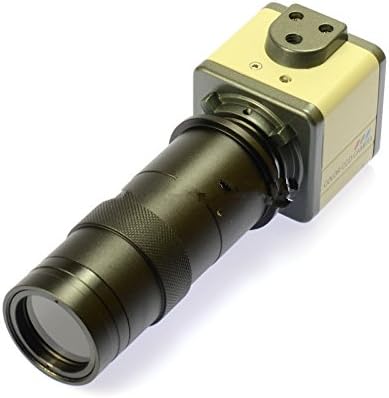 800TVL 130X Microscope Industrial Camera BNC/AV Saída + 4,3 Monitor LCD + suporte de suporte + lente de montagem C