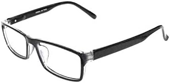 Amar Lifestyle Computer Glasses Lens Crizal Plástico retangular 52 mm preto unisex_alacfrpr4177