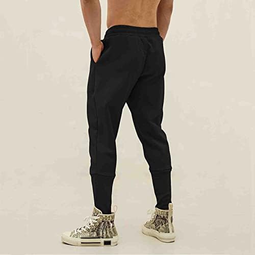 XILOCCER Mens Slim Fit Rankgers Slim calça fria de petite calças de moletom reto de masculino para homens calças de verão