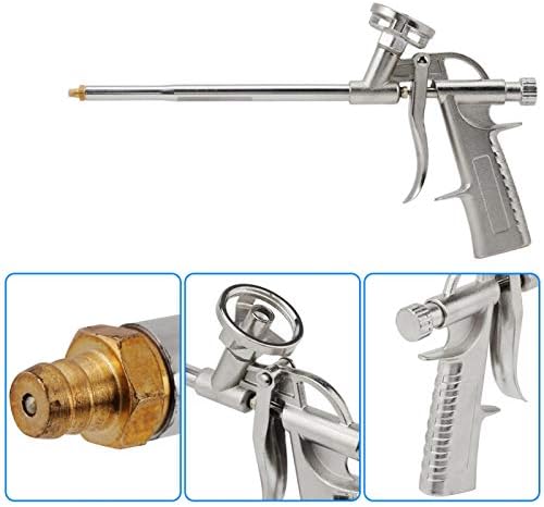 Pistola de espuma expansionando ashata, pistola de espuma de material de aço inoxidável, pistola de espuma de pistola de