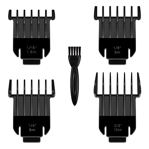 D8 Guardas para Andis Slimline Pro Li D8 T-Blade Aattachment Combs Conjunto, a partir de 1/16-3/8 polegada Guia de Snap-On Combs