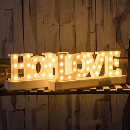 Guocheng Love Letter Decor Light Led Alphabet Love Marquee Light Sign Home Decration Décor para o Dia dos Namorados, Ação