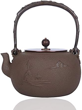 Chaleira de chá de ferro chaleira de ferro de ferro de ferro panela de ferro cozido estilo japonês potro de ferro do sul de ferro