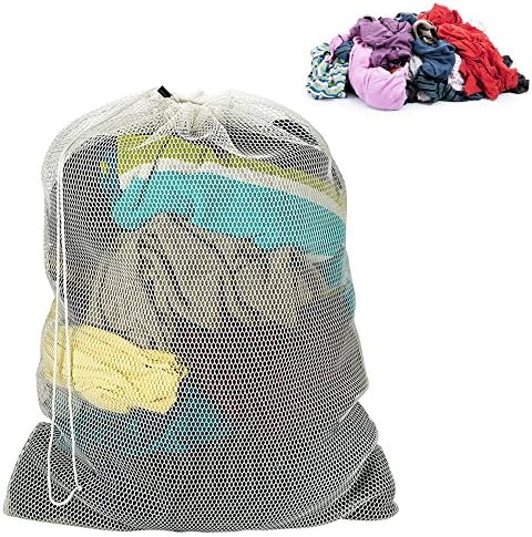 4 PC Prawtring Mesh Bag de roupa de armazenamento Roupas para lavar roupas pesadas 12 x14