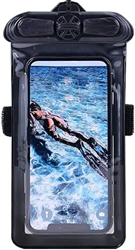 Caixa de telefone Vaxson Black, compatível com Lenovo K12 Bolsa à prova d'água Saco seco [não filme de protetor de tela]