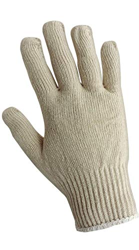Global Glove S55 Luva de malha de cordas leves, trabalho, masculino, natural