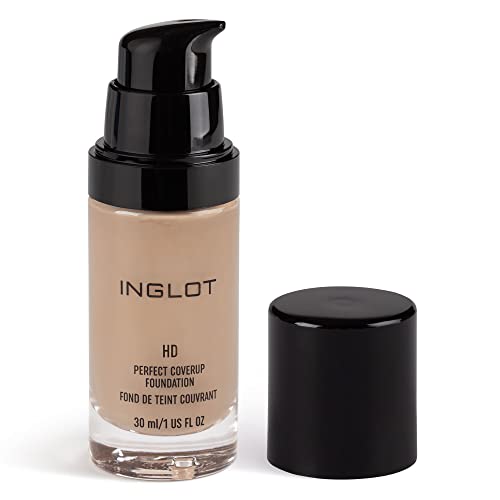 Inglot HD Fundação de maquiagem de encobrimento perfeito | Cobertura completa Primer líquido leve | Hipoalergênico