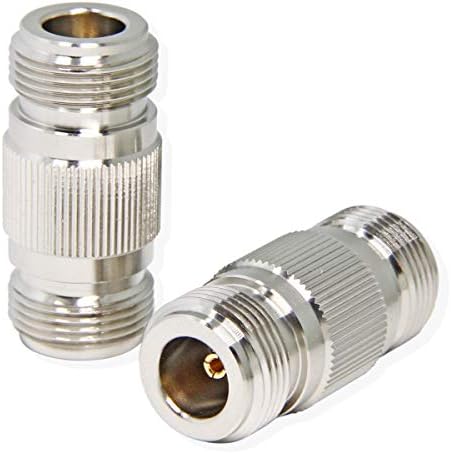 N acoplador, pacote de 10 ohm n feminino para fêmea adaptador de conector de barril, marceneiro rfadapter para wilson celular booster,