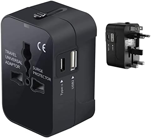 Viagem USB Plus International Power Adapter Compatível com a Samsung SM-G928i para poder mundial para 3 dispositivos