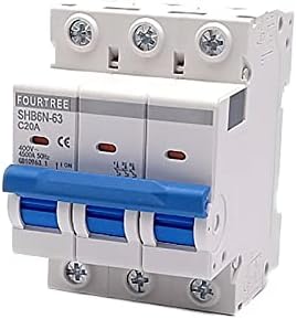 HIGH 1PCS 3 POLE DIN RAIL MINI CIROCTIONador da caixa de distribuição de ar -intermato doméstico Equipamento mecânico