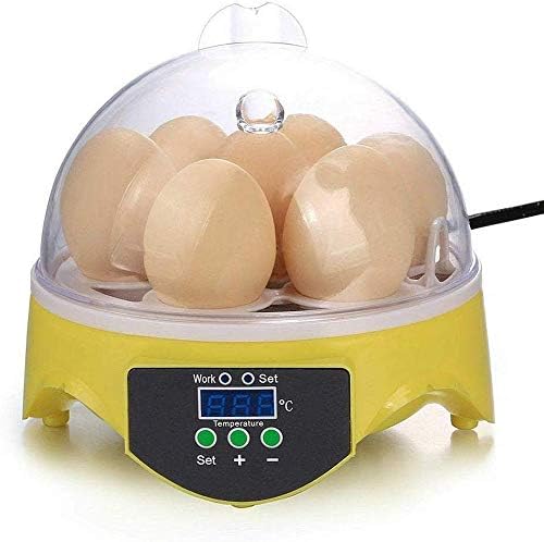 ALREMO 103234536 MINI 7 Incubadora de ovo Digital Automático Turning Hatcher com temperatura controlada para pássaros de pato de