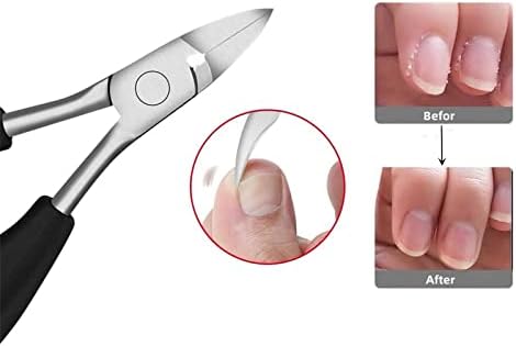 Clippers de unhas da unha para unhas grossas e encravadas - Trimer de unhas de dedão e unhas de podólogo profissional Nipper para