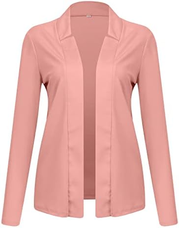 Cardigan de túnica macia de manga cheia Ladys Winter Polyster Blazers de roupas caseiras modernas sólidas Deep V pescoço