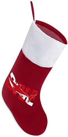 Mergulhar bandeira de mergulho com meias penduradas meias fofas para o Papai Noel para decorações de árvores de natal Presentes