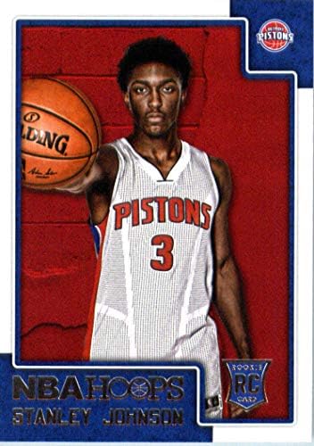 Detroit Pistons 2015 Hoops Basketball Factory Sealed 10 Card Team Set com cartões novatos de Stanley Johnson e Darrun Hilliard