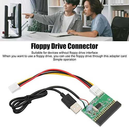 EBTOOLS 1,44MB 3,5N INFECIONO DE DILITO DE FLOPPY, 34 PIN para o adaptador de cabo USB, para 1,44 MB de disquete, ajude