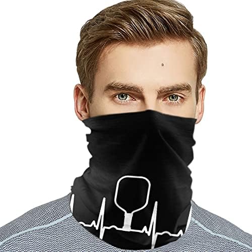 Pickleball Heartbeat Multifuncional Helterwear Cicling Face Mask Sports Sconhec Bandana para o pescoço Bandana