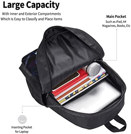 Mochila leve em 3D de mochila impressa Mochila Backpack de acampamento ao ar livre de 17 polegadas