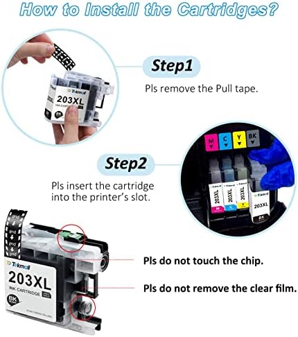 Cartuchos de tinta compatíveis com tekmall para LC203XL LC 203 LC203 LC201 LC205 PARA MFC-J485DW MFC-J480DW MFC-J88DW