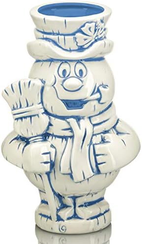 Geeki Tikis Holiday Frosty The Snowman Cerâmica Caneca | Copa do Tiki Collectible Official | Coleção exclusiva de bebidas tropicais
