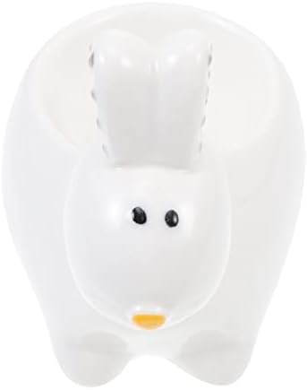 DOITOOL1PC CARACOTON RABBIT Delicado portador de ovos de cerâmica Adorável Ornamento Ferramentas Práticas