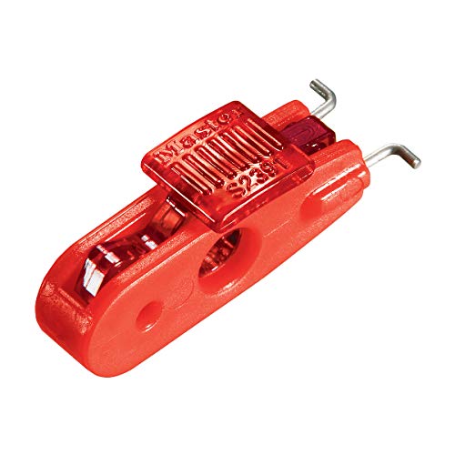 MASTER Lock S2391 Tagout de bloqueio Disjuntor em miniatura, vermelho