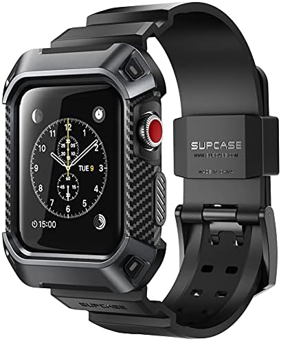 Supcase [Unicorn Beetle Pro Case para Apple Watch 3 [42mm], estojo de proteção robusto com bandas de cinta para a série Apple Watch