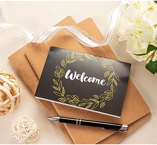 Juvale 48 Pack Bulk Welcome Note Cartões com envelopes para convidados, funcionários, negócios, design floral, interior