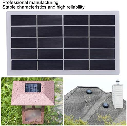 Planel solar de silício PLPLAAOO 2W 5V, painel solar de silício policristalino, painel solar de segurança à prova d'água,