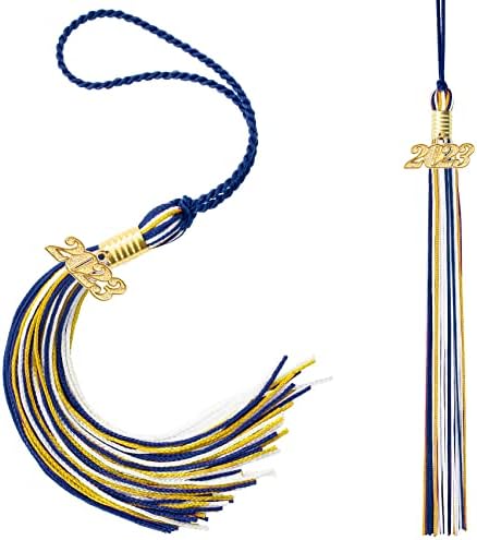 2 PCs 2023 Graduação de borla, tampa de graduação Tassel Charme 2023 Tassels para a tampa de graduação 2023 Tamel de decoração