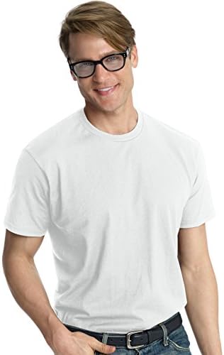 Hanes Men's Ringspun Cotton Crewneck Nano-T camiseta