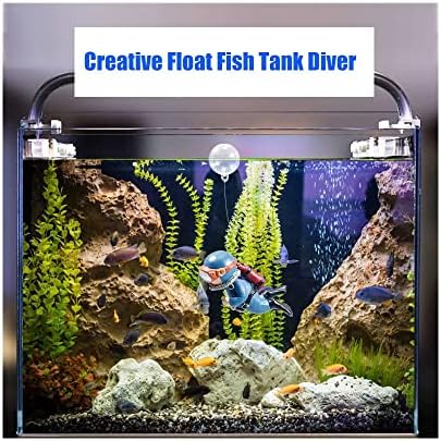 Mimiracle Aquarium Diver Decoração de aquário Decorações flutuantes Decorações de tanques de peixe decorações de resina ecológica