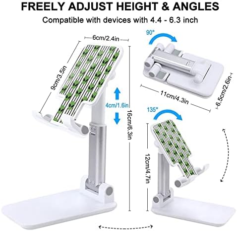 Aliens Face Stripes dobrável telefone celular suporte de ângulo ajustável altura portátil portátil titular do telefone