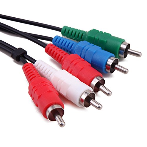 Cabo PS3 Hi-Mall, Analog AV Multi Out to Component Cable 6ft Compatível com PlayStation 2 PlayStation 3