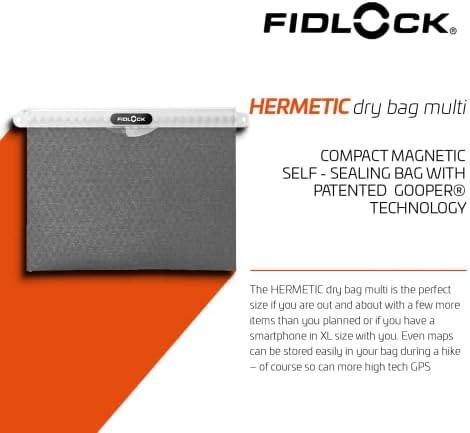 Fidlock Hermetic Multi Dry Sacc com tecnologia gooper cinza/cinza