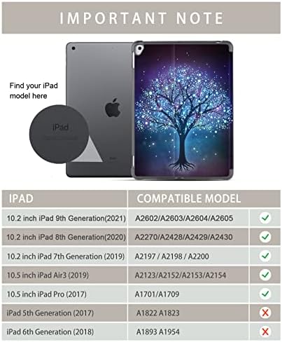 Lalumix Universal iPad 10.5/10.2 Caso para iPad 9/8/7th Generation Caso, iPad AIR 3ª geração, iPad Pro 10.5 Caixa com
