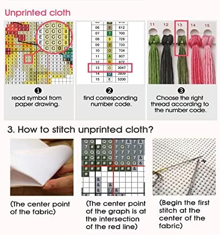 Kits de costura cruzada estampou a gama completa de kits de bordado para adultos DIY 14ct Cross Stitches Kit Bordado