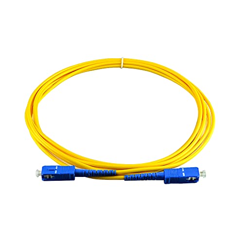 2 pacote SC para SC Cabo de remendo de fibra de modo único, cabo de fibra óptica Simplex SC/APC, 9/125UM OS2 LSZH 2M