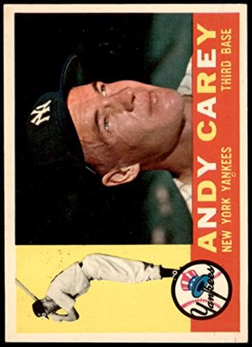 1960 Topps 196 Andy Carey New York Yankees Ex/Mt+ Yankees